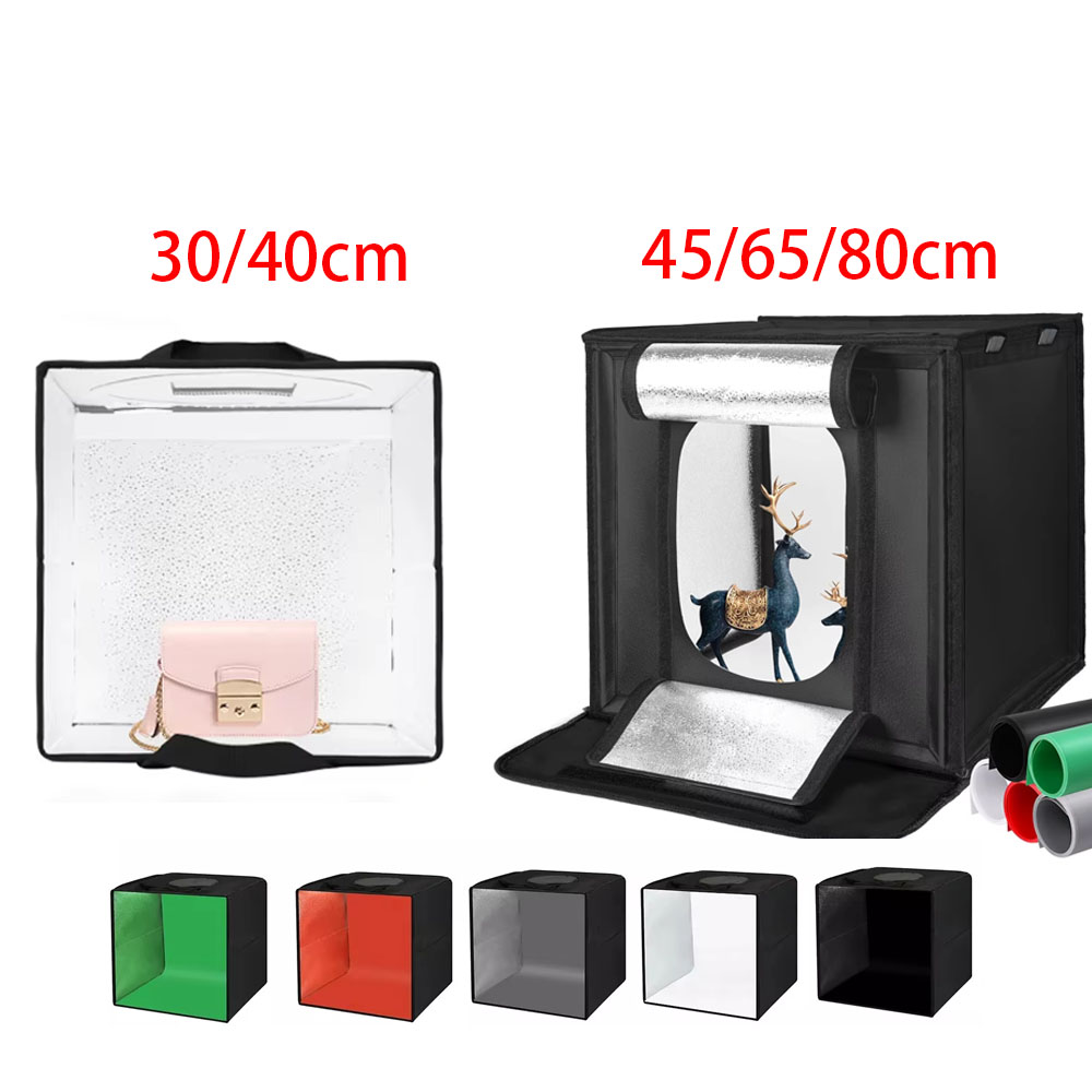 Photography Lighting Kit Portable - 30/40/45 65 80cm namiot fotograficzny oświetlenie